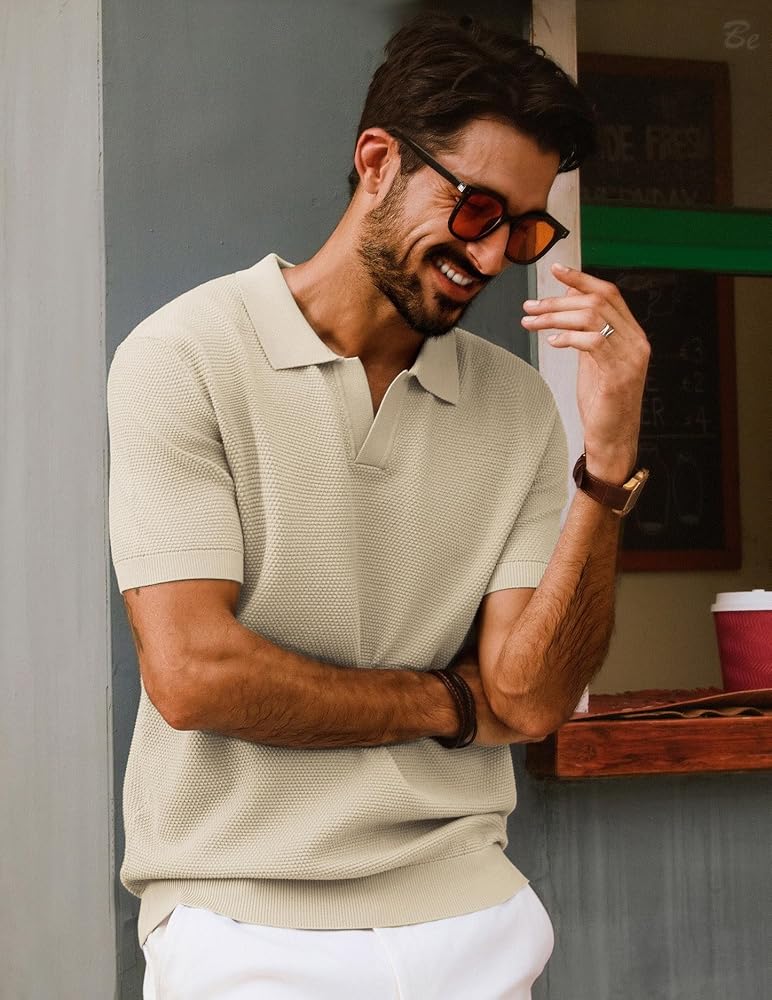 トップス A.PRESSE Cotton Knit S/S Polo Shirts A.PRESSE 